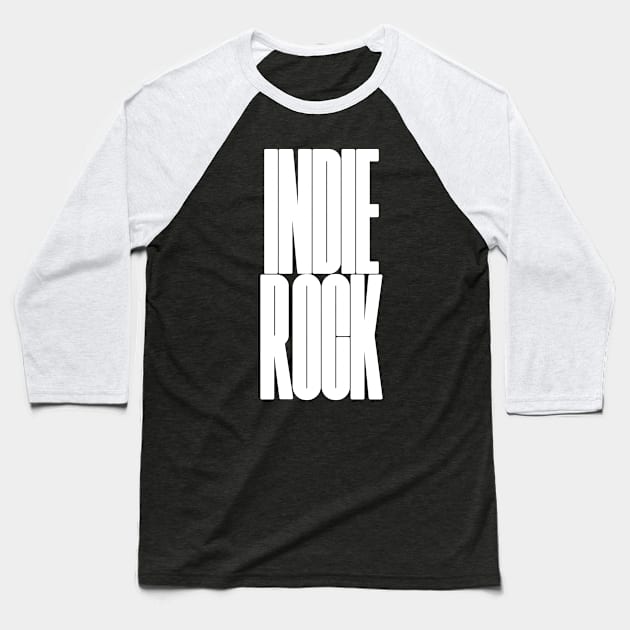 bold Indie rock logo Baseball T-Shirt by lkn